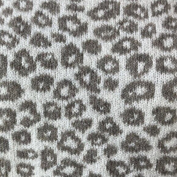 Christian Siriano NY Turtleneck Sweater Womens Small Gray White Wool Blend - Picture 5 of 7